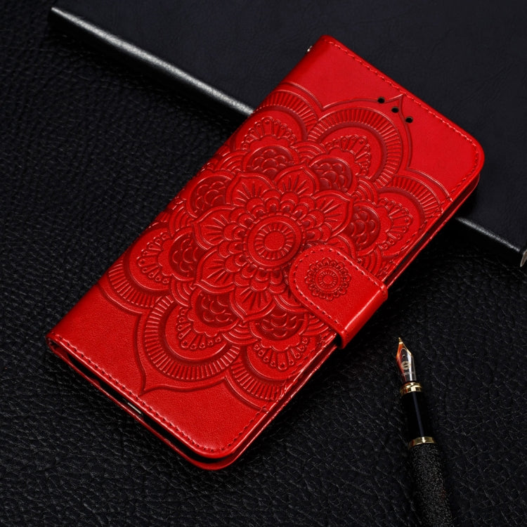 Mandala Embossing Pattern Horizontal Flip Leather Case for Galaxy S10e, with Holder & Card Slots & Wallet & Photo Frame