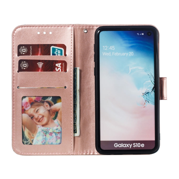 Mandala Embossing Pattern Horizontal Flip Leather Case for Galaxy S10e, with Holder & Card Slots & Wallet & Photo Frame