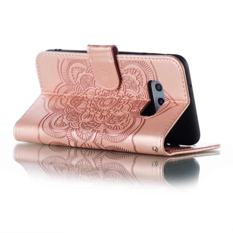 Mandala Embossing Pattern Horizontal Flip Leather Case for Galaxy S10e, with Holder & Card Slots & Wallet & Photo Frame
