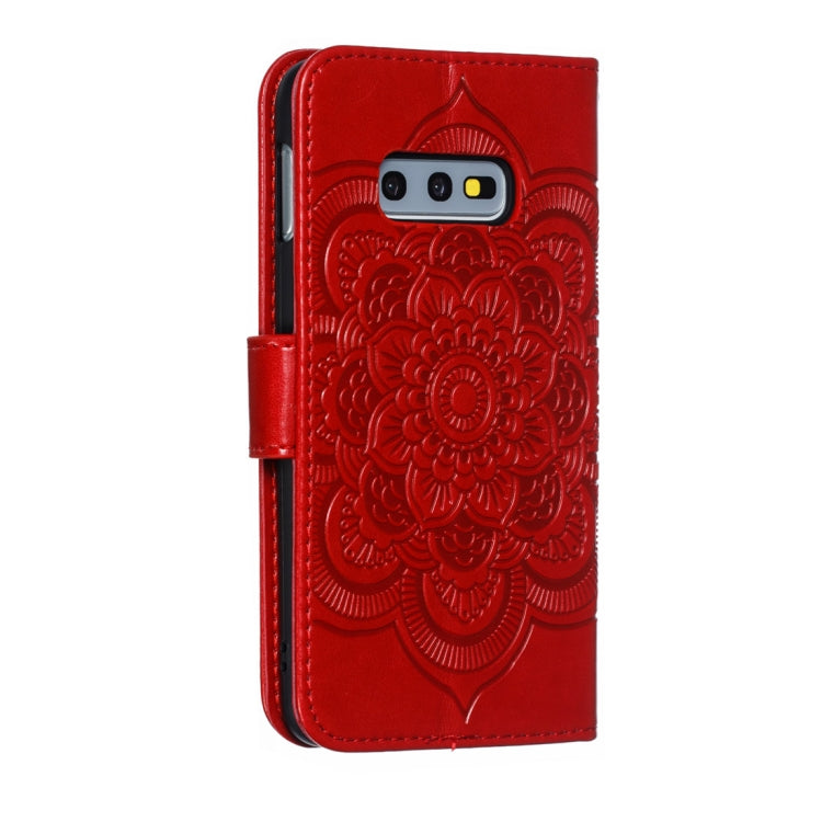 Mandala Embossing Pattern Horizontal Flip Leather Case for Galaxy S10e, with Holder & Card Slots & Wallet & Photo Frame