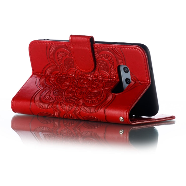 Mandala Embossing Pattern Horizontal Flip Leather Case for Galaxy S10e, with Holder & Card Slots & Wallet & Photo Frame