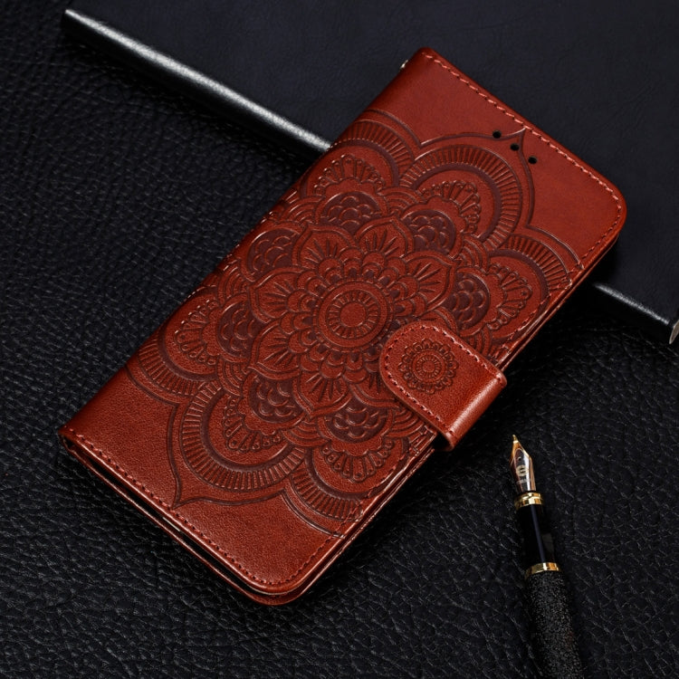 Mandala Embossing Pattern Horizontal Flip Leather Case for Galaxy S10e, with Holder & Card Slots & Wallet & Photo Frame