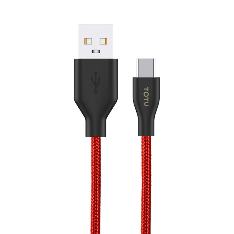 TOTUDESIGN BMA-025 Wing Series 2.4A Micro USB Weaving Charging Cable, Length: 1m