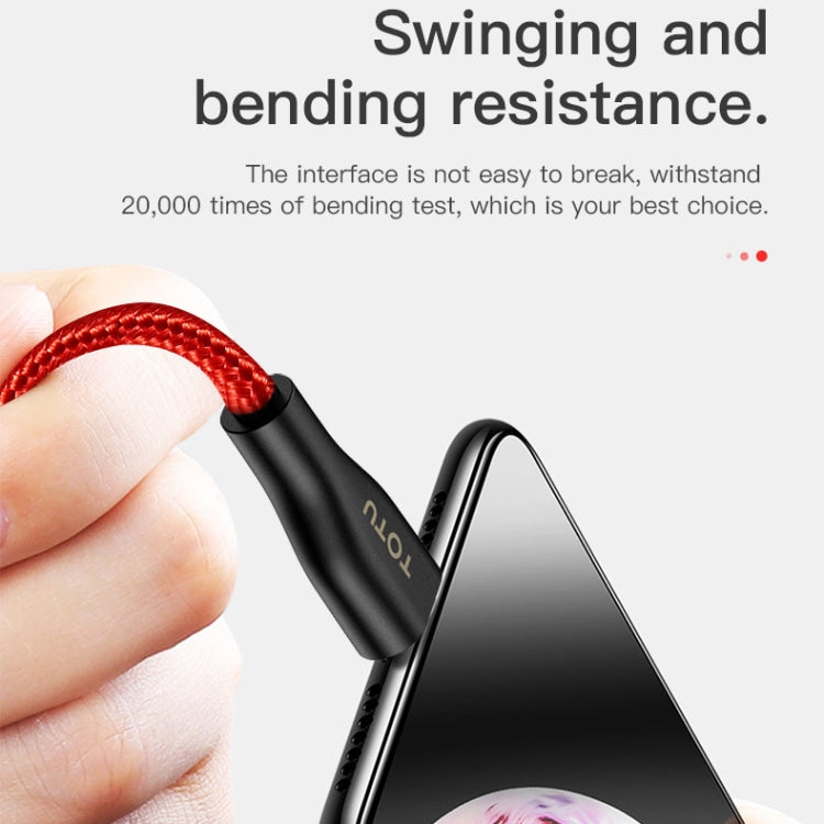 TOTUDESIGN BMA-025 Wing Series 2.4A Micro USB Weaving Charging Cable, Length: 1m