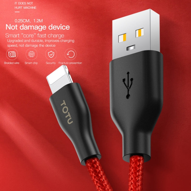 TOTUDESIGN BMA-025 Wing Series 2.4A Micro USB Weaving Charging Cable, Length: 1m