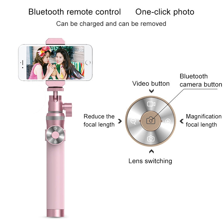 CYKE BR12 Wireless Bluetooth Selfie Stick Kit for 4.0 - 5.5 inch Phones, with Remote Control