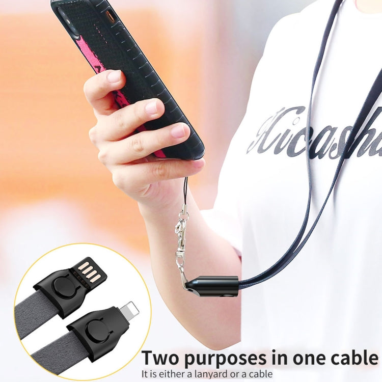 TOTUDESIGN BTA-025 Cloth Series Hanging Rope Style 85CM 2.1A USB-C / Type-C to USB Data Sync Charging Cable