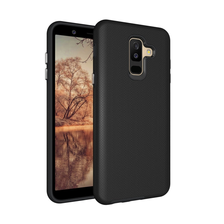 Anti-slip Armor Texture TPU + PC Case for Samsung Galaxy A6+ (2018)