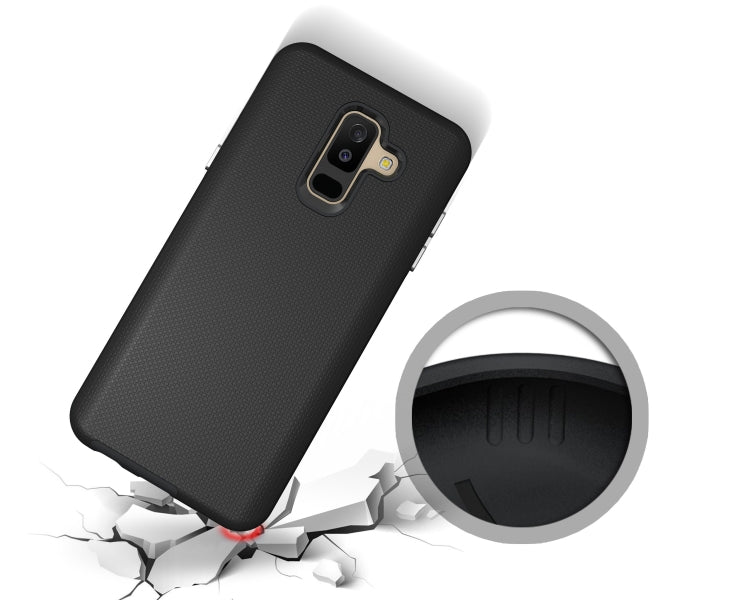 Anti-slip Armor Texture TPU + PC Case for Samsung Galaxy A6+ (2018)