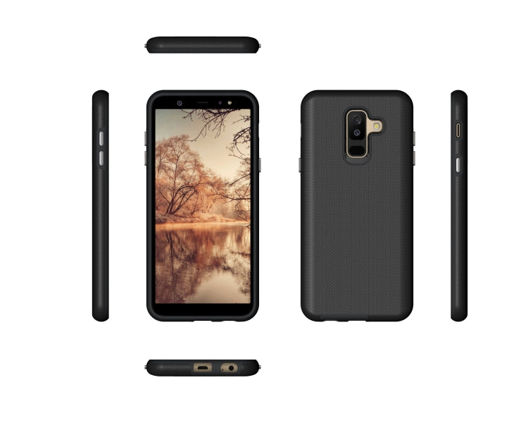 Anti-slip Armor Texture TPU + PC Case for Samsung Galaxy A6+ (2018)