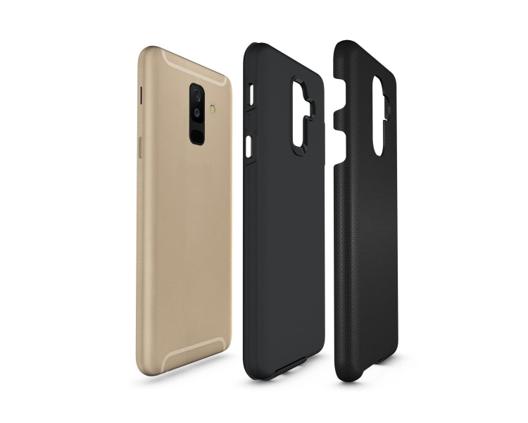 Anti-slip Armor Texture TPU + PC Case for Samsung Galaxy A6+ (2018)