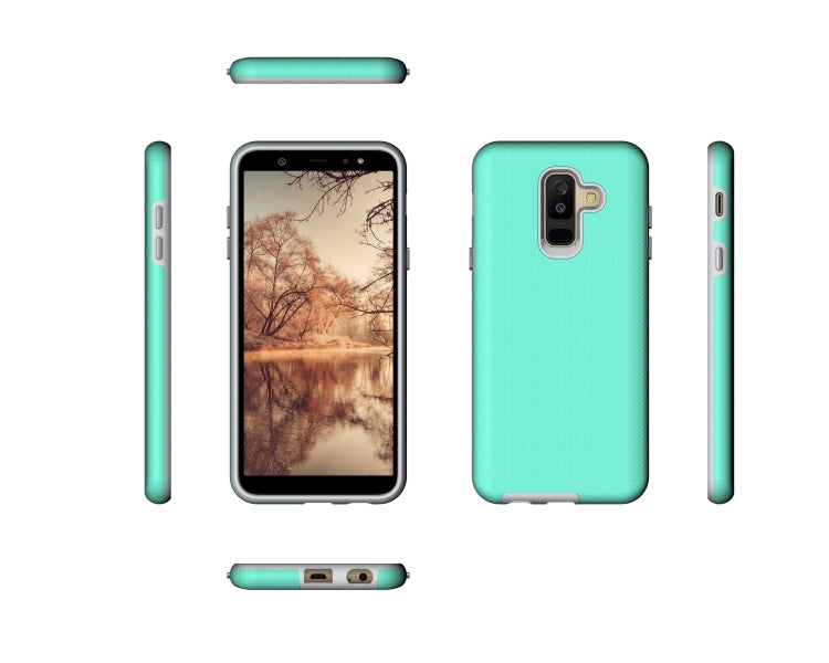 Anti-slip Armor Texture TPU + PC Case for Samsung Galaxy A6+ (2018)