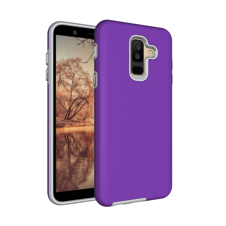Anti-slip Armor Texture TPU + PC Case for Samsung Galaxy A6+ (2018)