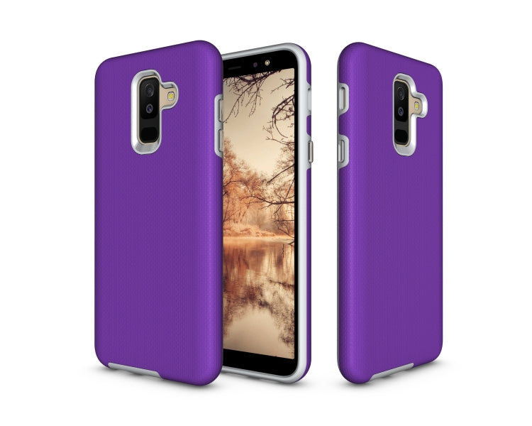 Anti-slip Armor Texture TPU + PC Case for Samsung Galaxy A6+ (2018)