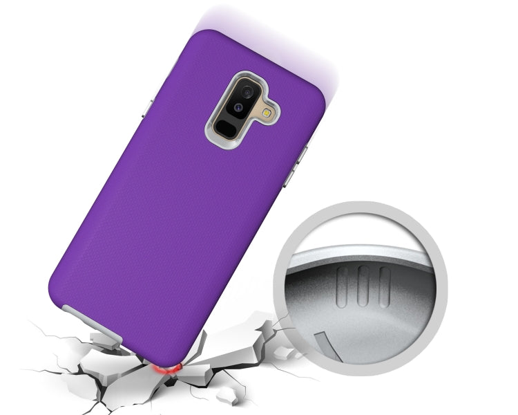 Anti-slip Armor Texture TPU + PC Case for Samsung Galaxy A6+ (2018)