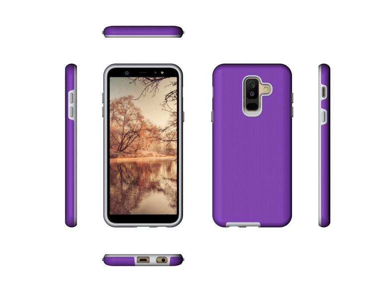 Anti-slip Armor Texture TPU + PC Case for Samsung Galaxy A6+ (2018)