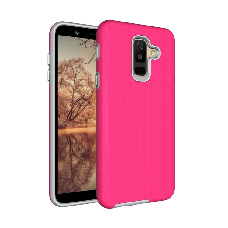 Anti-slip Armor Texture TPU + PC Case for Samsung Galaxy A6+ (2018)