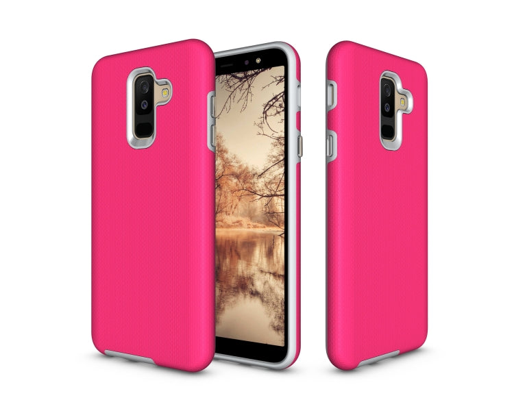 Anti-slip Armor Texture TPU + PC Case for Samsung Galaxy A6+ (2018)
