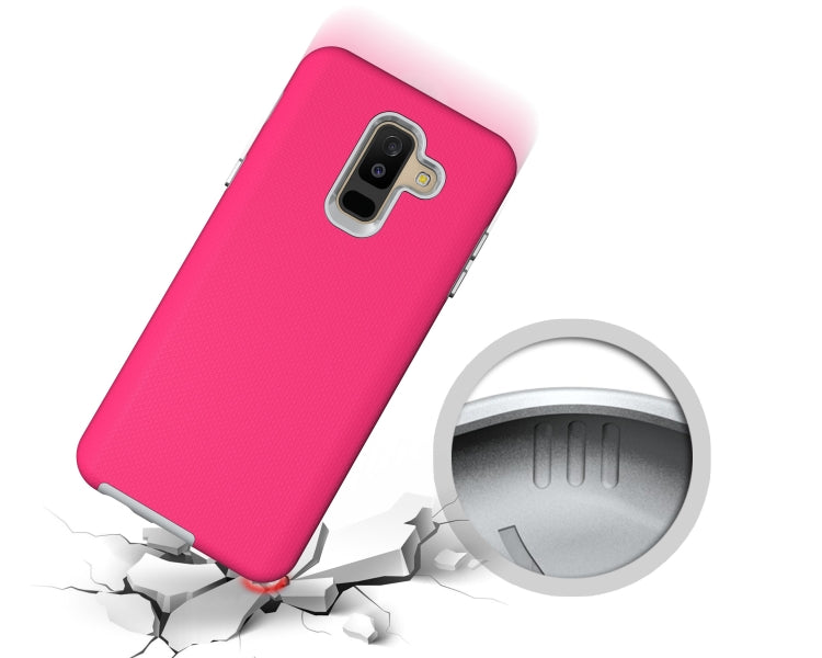 Anti-slip Armor Texture TPU + PC Case for Samsung Galaxy A6+ (2018)