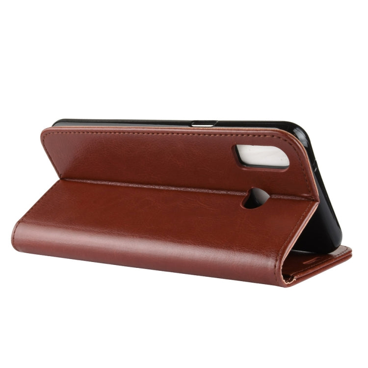 R64 Texture Single Fold Horizontal Flip Leather Case for Galaxy A6S, with Holder & Card Slots & Wallet