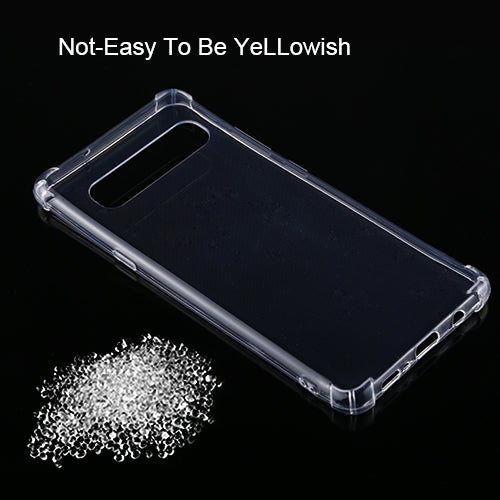 For Galaxy S10 5G Four-Corner Shockproof Ultra-Thin Transparent TPU Case