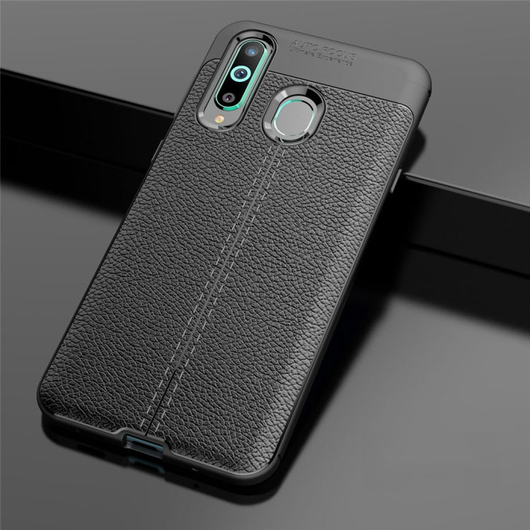 Litchi Texture TPU Shockproof Case for Galaxy A8s
