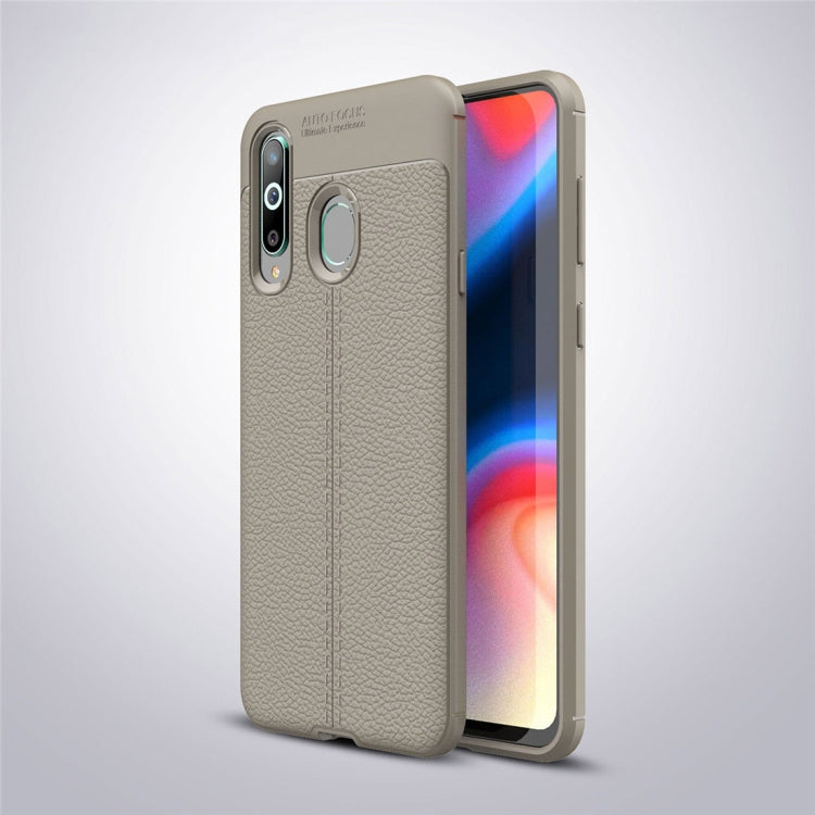 Litchi Texture TPU Shockproof Case for Galaxy A8s
