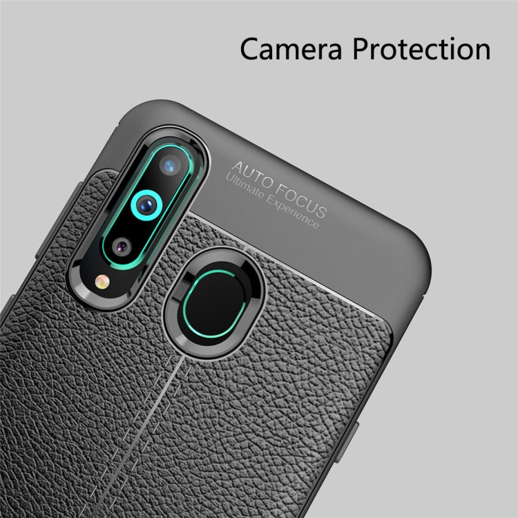 Litchi Texture TPU Shockproof Case for Galaxy A8s
