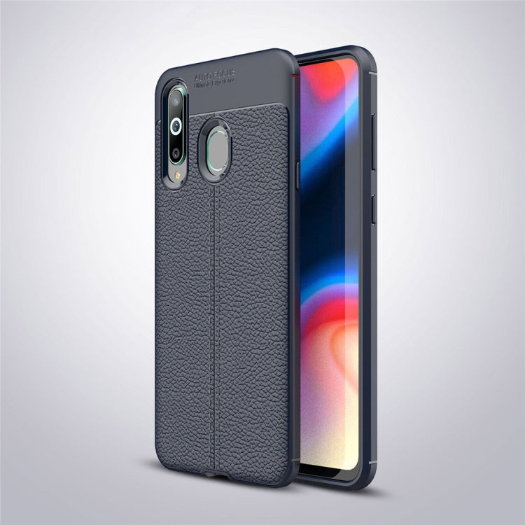 Litchi Texture TPU Shockproof Case for Galaxy A8s