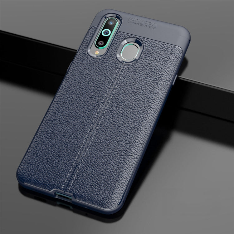 Litchi Texture TPU Shockproof Case for Galaxy A8s
