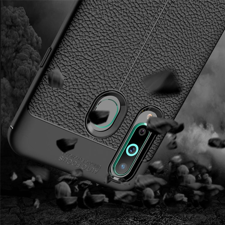 Litchi Texture TPU Shockproof Case for Galaxy A8s