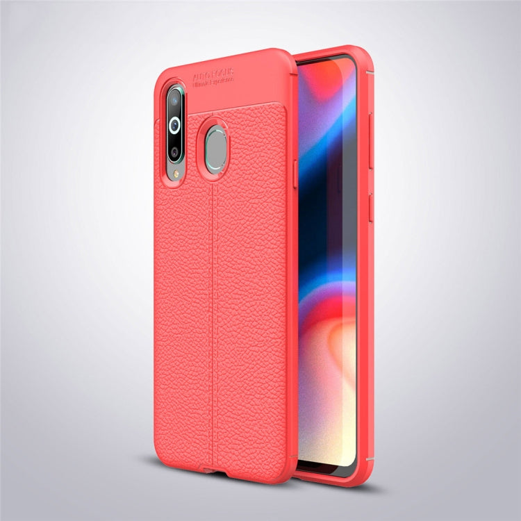 Litchi Texture TPU Shockproof Case for Galaxy A8s