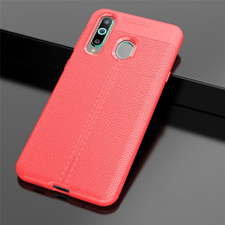 Litchi Texture TPU Shockproof Case for Galaxy A8s