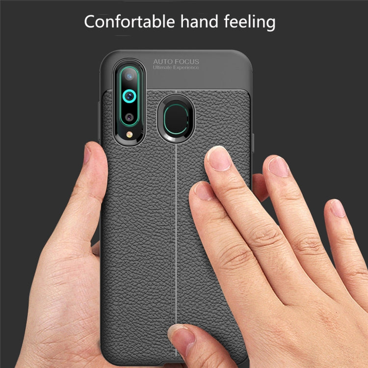 Litchi Texture TPU Shockproof Case for Galaxy A8s
