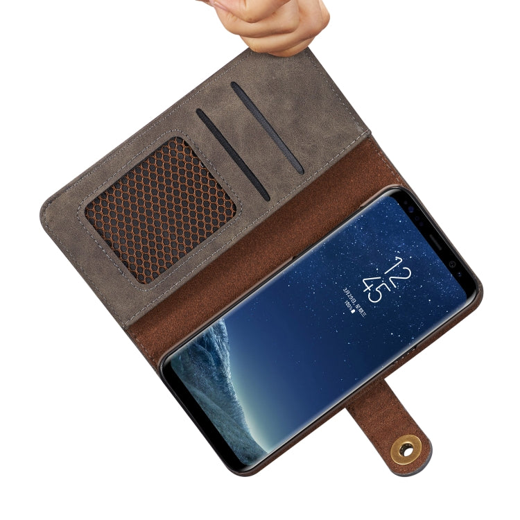 Retro Detachable Horizontal Flip Leather Case for Galaxy Note9, with Card Slots & Wallet