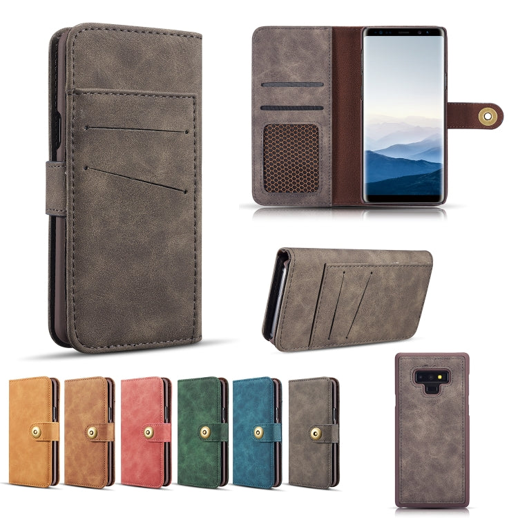 Retro Detachable Horizontal Flip Leather Case for Galaxy Note9, with Card Slots & Wallet