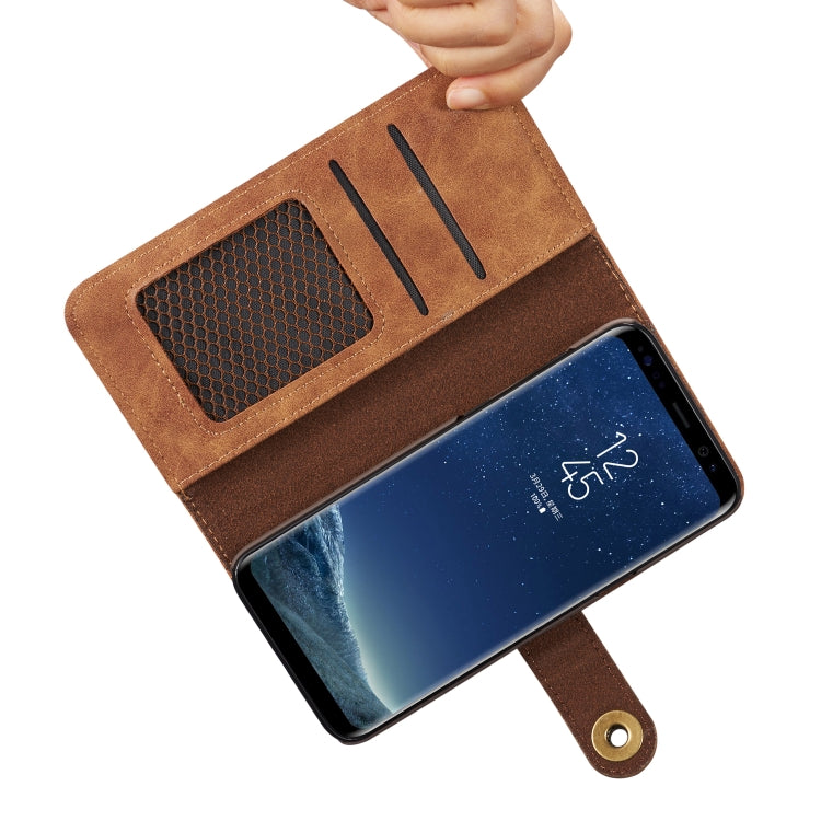 Retro Detachable Horizontal Flip Leather Case for Galaxy Note9, with Card Slots & Wallet