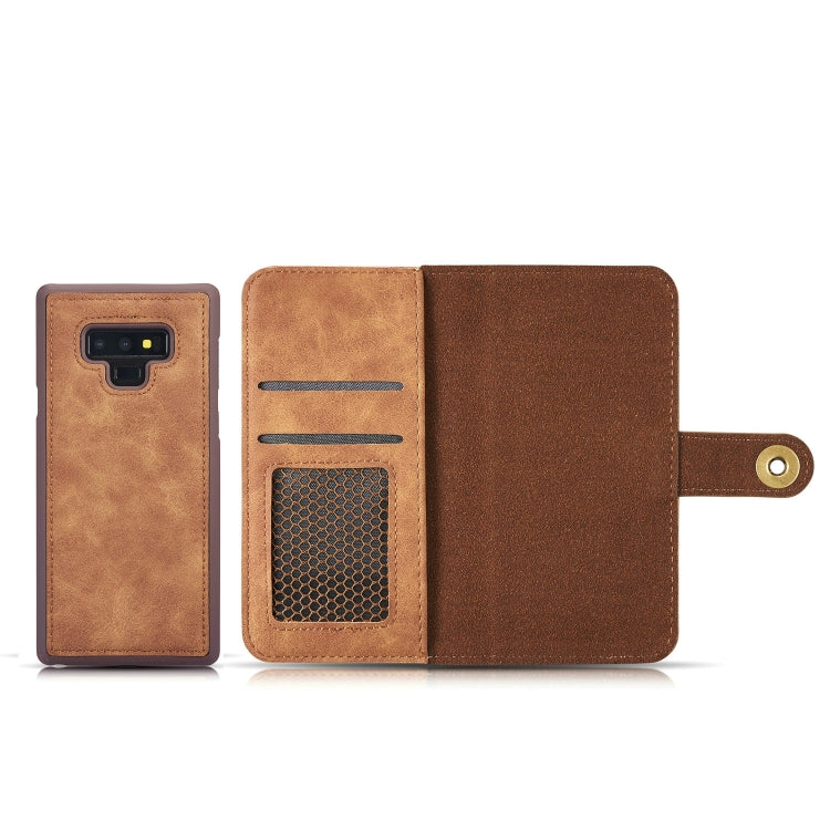Retro Detachable Horizontal Flip Leather Case for Galaxy Note9, with Card Slots & Wallet