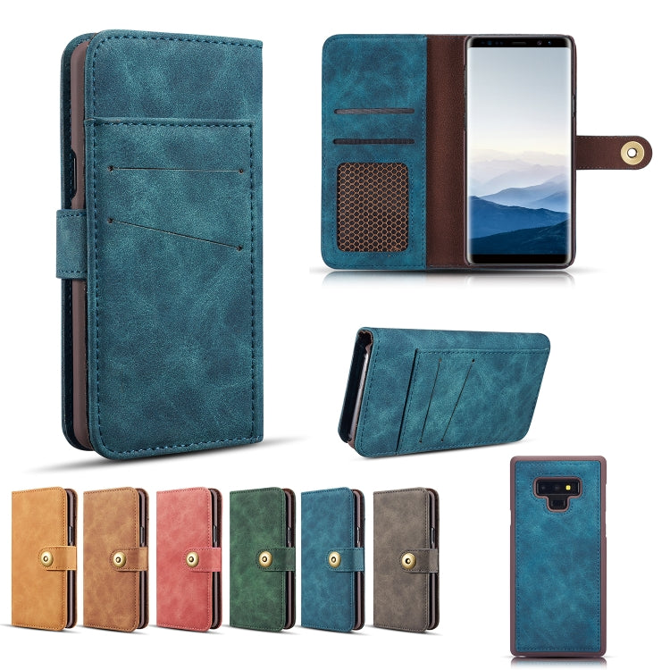 Retro Detachable Horizontal Flip Leather Case for Galaxy Note9, with Card Slots & Wallet