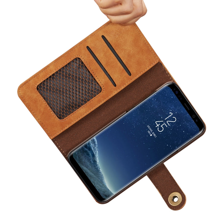 Retro Detachable Horizontal Flip Leather Case for Galaxy Note9, with Card Slots & Wallet