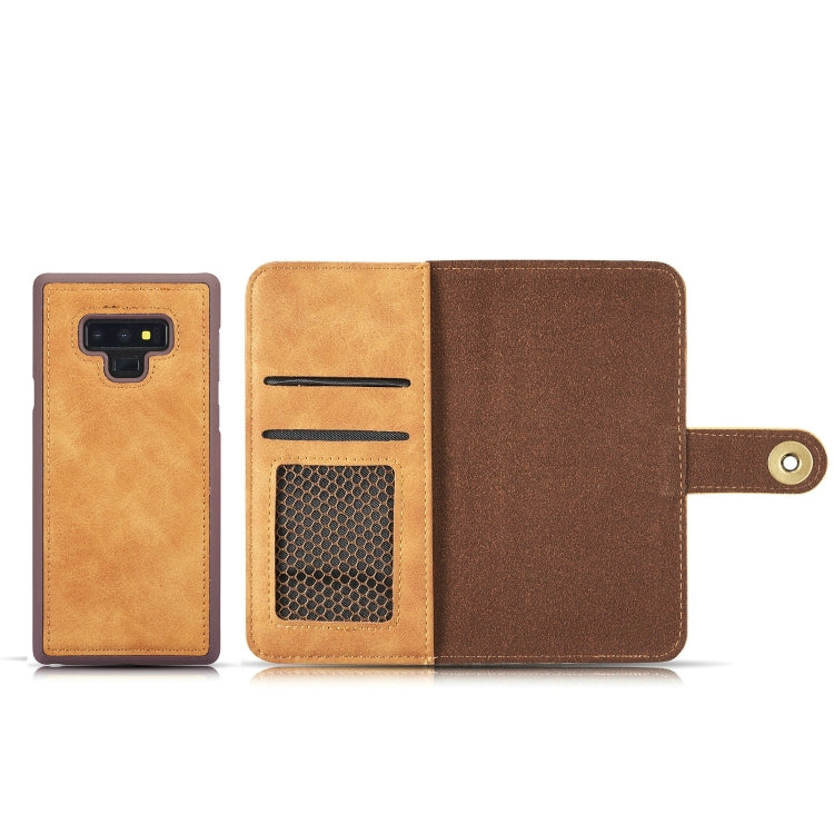 Retro Detachable Horizontal Flip Leather Case for Galaxy Note9, with Card Slots & Wallet