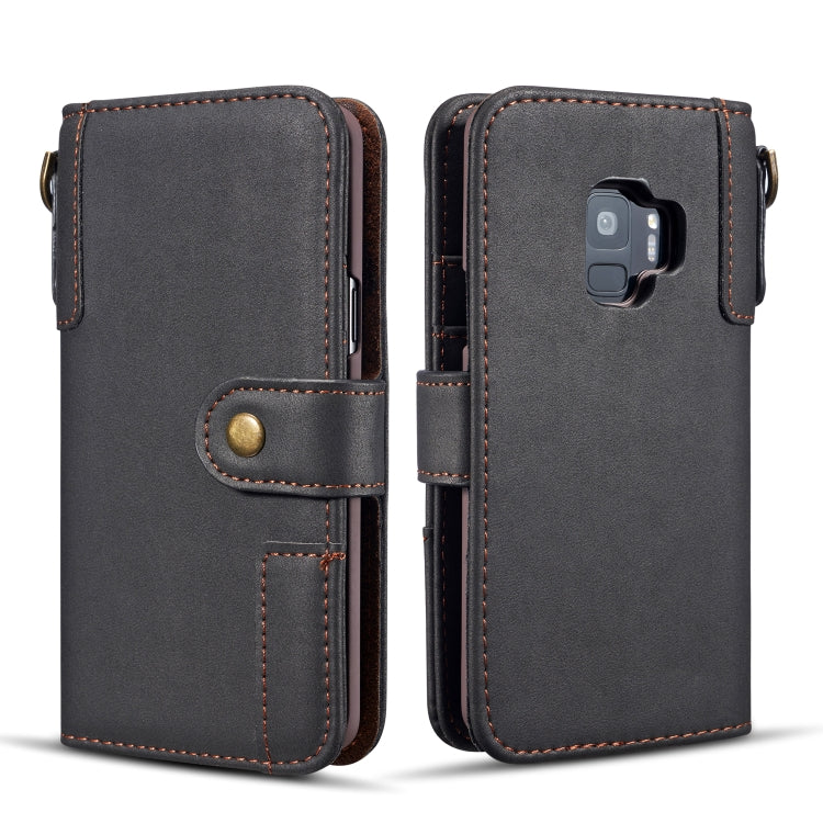 Cowhide Texture  Horizontal Flip Leather Case for Galaxy S9, with Holder & Card Slots & Wallet & Sling
