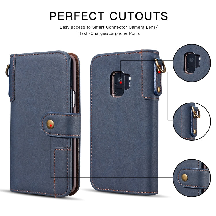Cowhide Texture  Horizontal Flip Leather Case for Galaxy S9, with Holder & Card Slots & Wallet & Sling