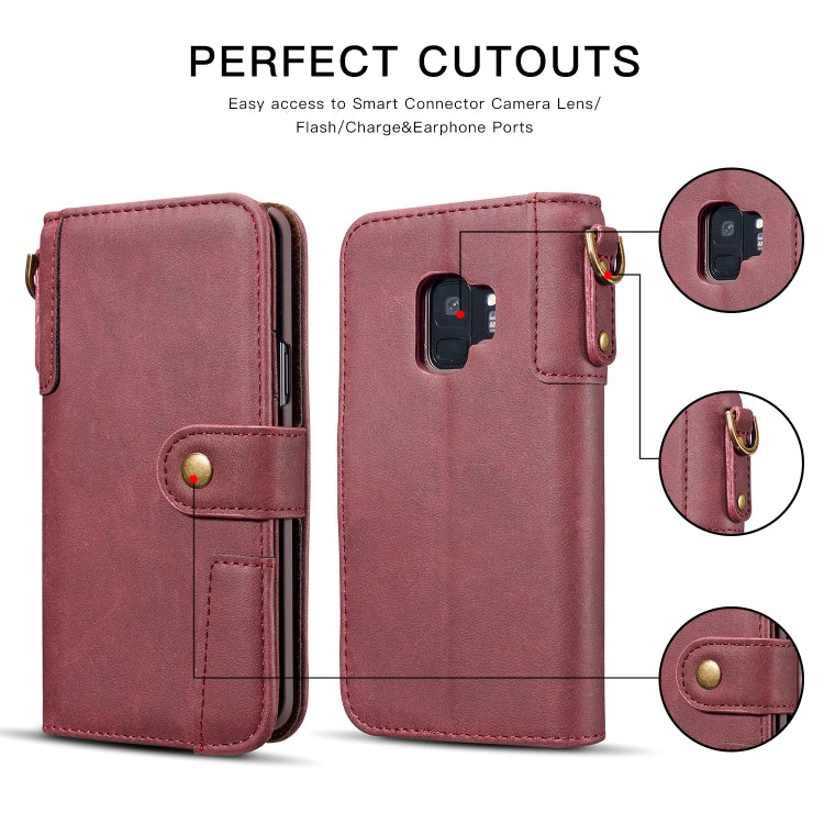 Cowhide Texture  Horizontal Flip Leather Case for Galaxy S9, with Holder & Card Slots & Wallet & Sling