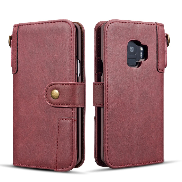 Cowhide Texture  Horizontal Flip Leather Case for Galaxy S9, with Holder & Card Slots & Wallet & Sling