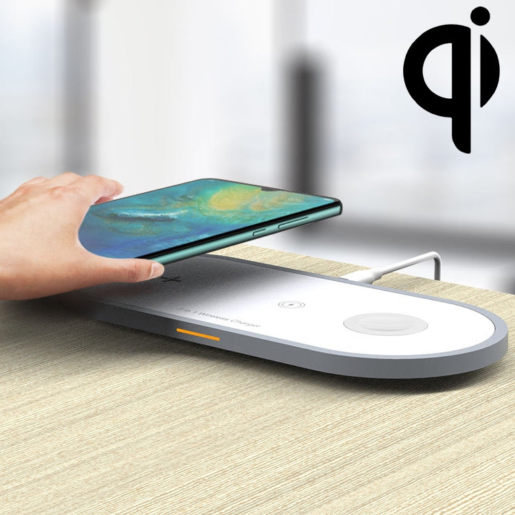 W40 3 in 1 Quick Wireless Charger for iPhone, Apple Watch, AirPods