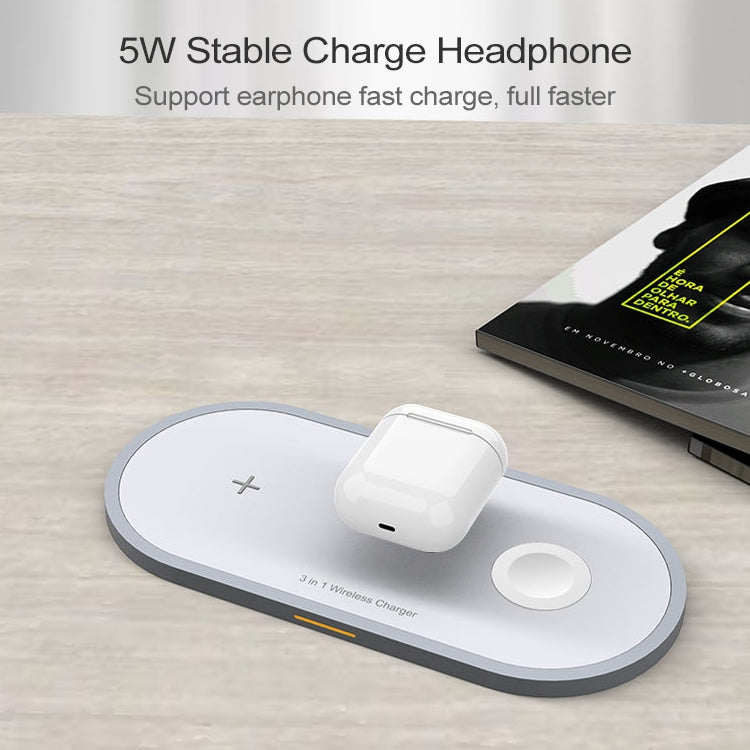 W40 3 in 1 Quick Wireless Charger for iPhone, Apple Watch, AirPods