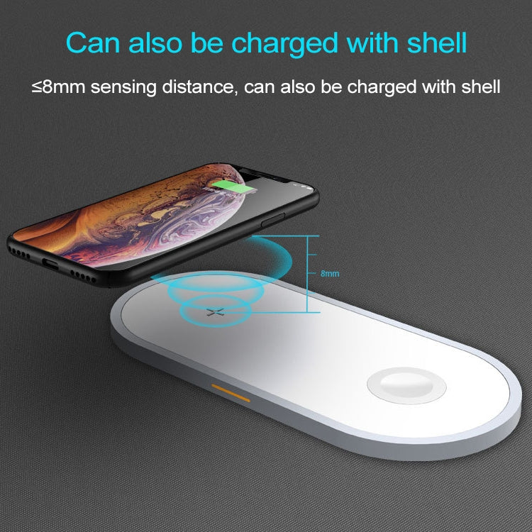 W40 3 in 1 Quick Wireless Charger for iPhone, Apple Watch, AirPods