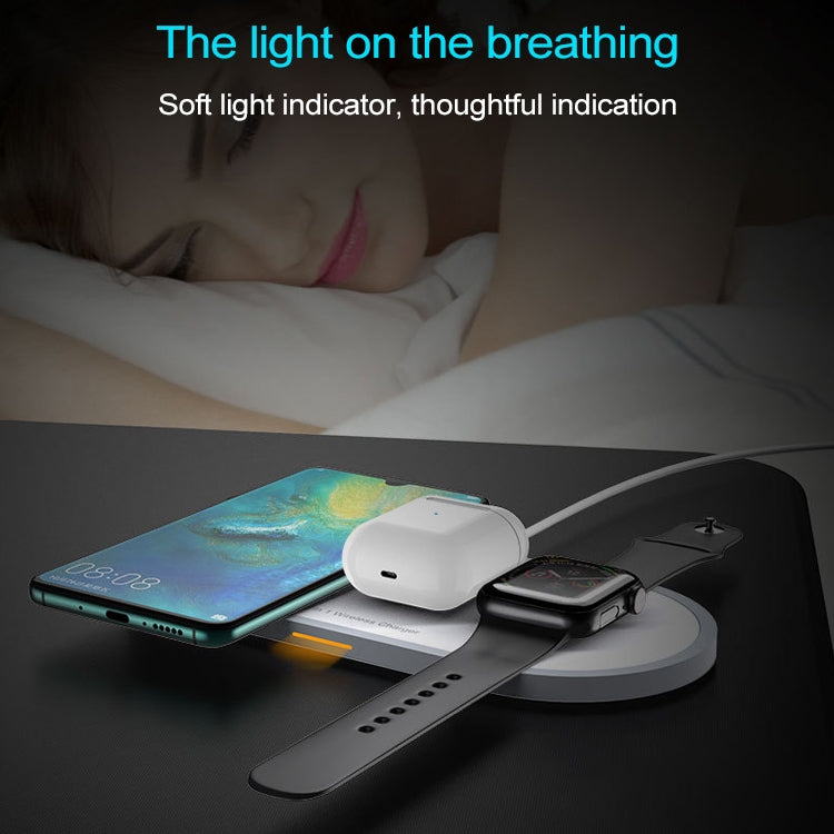 W40 3 in 1 Quick Wireless Charger for iPhone, Apple Watch, AirPods