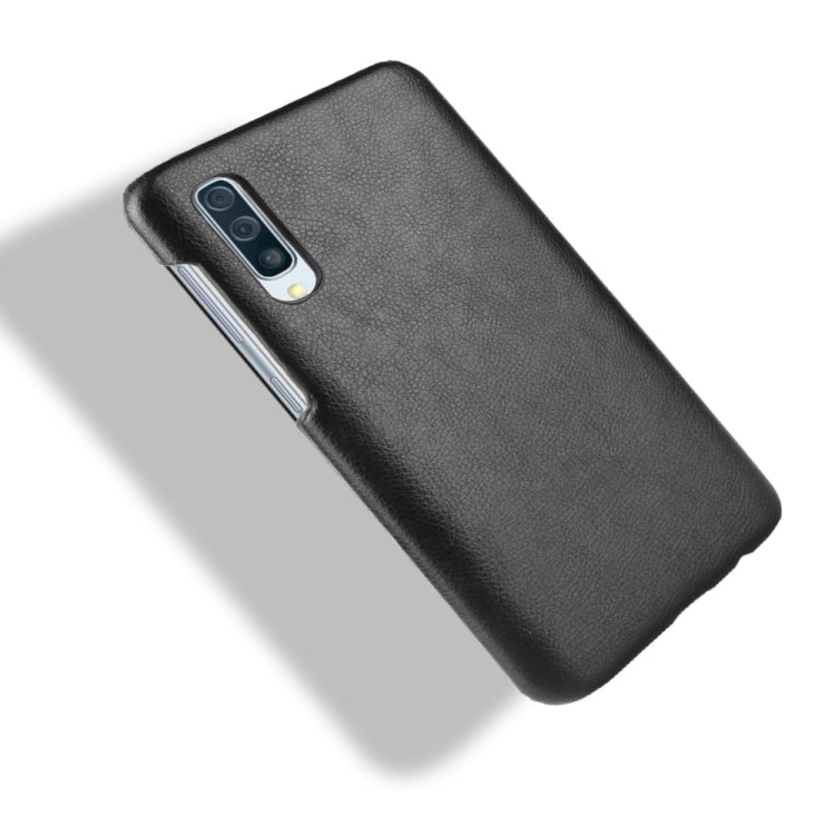 Shockproof Litchi Texture PC + PU Case for Galaxy A50